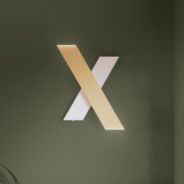 Eglo - Iluminação de parede LED 2xLED/5W/230V 3000K dourado/branco