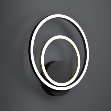 Eglo - Iluminação de parede LED LED/12W/230V 3000K + 4xLED/2,1W 3000K preto