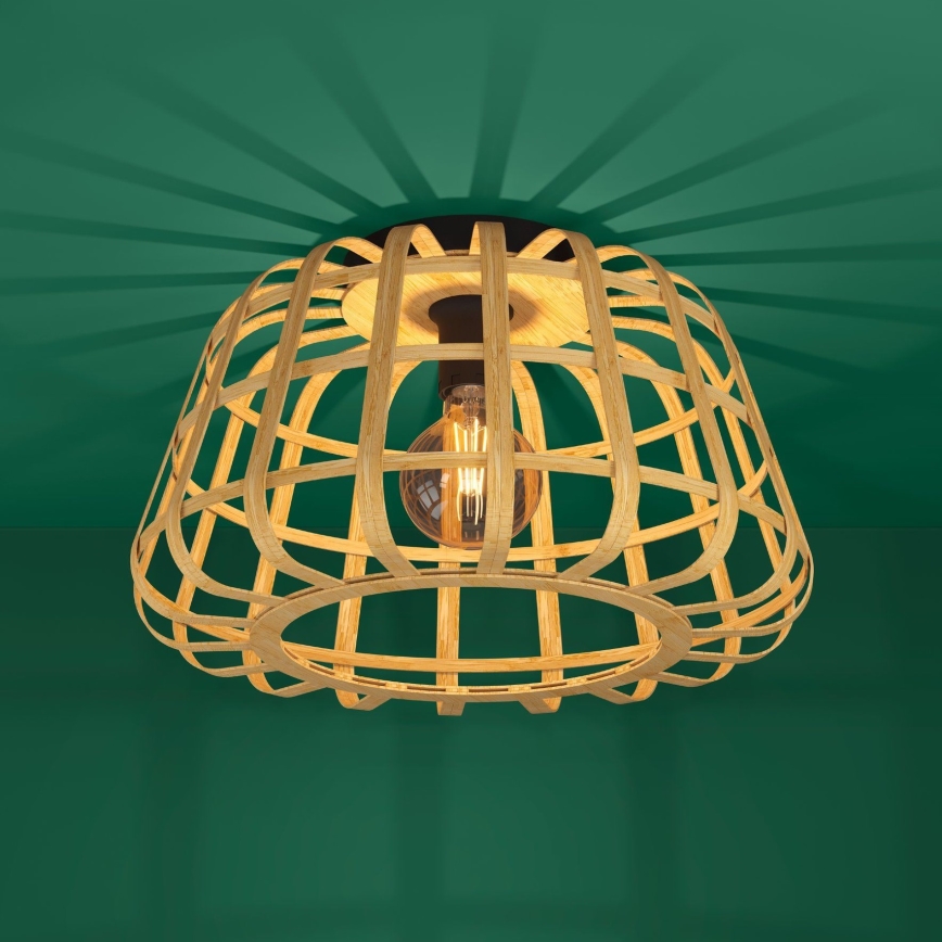 Eglo - Iluminação de teto 1xE27/40W/230V bambu
