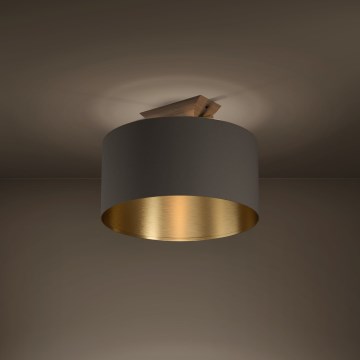 Eglo - Iluminação de teto 1xE27/40W/230V castanho/dourado