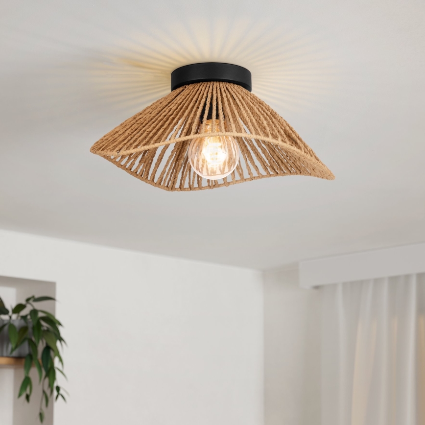 Eglo - Iluminação de teto 1xE27/60W/230V castanho