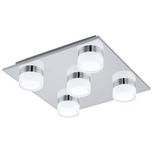 Eglo - Iluminação de teto de casa de banho LED com regulação 5xLED/7,2W/ IP44