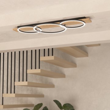 Eglo - Iluminação de teto LED 3xLED/12W/230V 3000K bege/preto