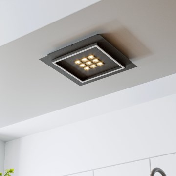 Eglo - Iluminação de teto LED com regulação LED/21,4W/230V 2700-6500K preto + comando