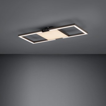 Eglo - Iluminação de teto LED com regulação LED/26,2W/230V 2700-6500K preto + comando