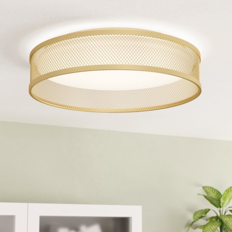 Eglo - Iluminação de teto LED LED/20W/230V dourada