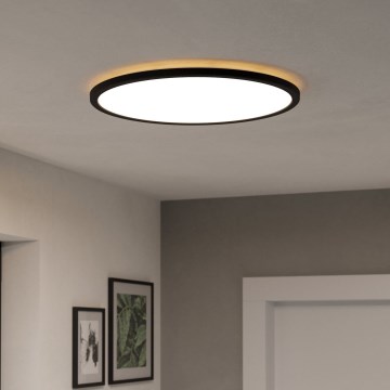 Eglo - Iluminação de teto LED RGBW para casa de banho com regulação LED/16,8W/230V 2700-6500K diâmetro 50 cm IP44 preto ZigBee
