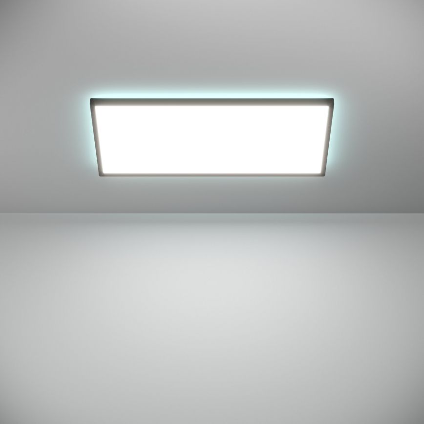 Eglo - Iluminação de teto LED RGBW para casa de banho com regulação LED/17,2W/230V 2700-6500K 30x57cm IP44 preto ZigBee