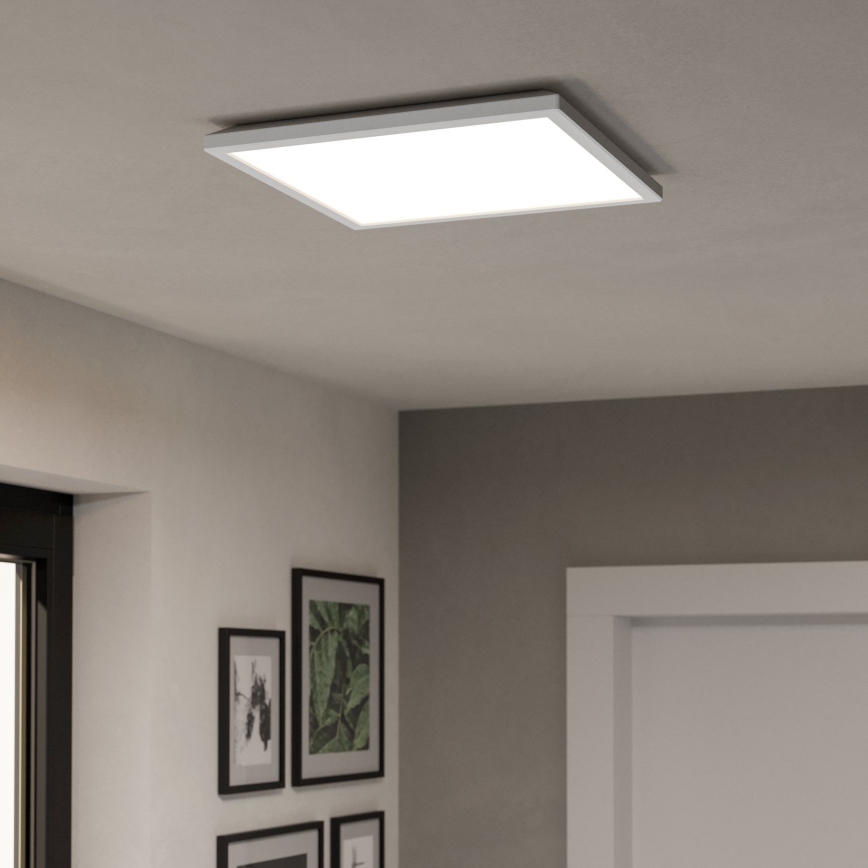 Eglo - Iluminação de teto LED RGBW para casa de banho com regulação LED/17,6W/230V 2700-6500K 39x39 cm IP44 branco ZigBee