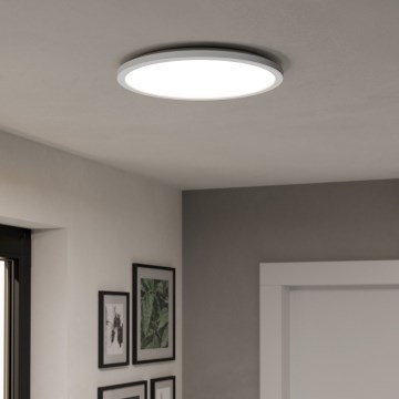 Eglo - Iluminação de teto LED RGBW para casa de banho com regulação LED/18,5W/230V 2700-6500K diâmetro 38,9cm IP44 branco ZigBee