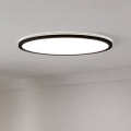 Eglo - Iluminação de teto para casa de banho LED com regulação LED/16,8W/230V 2700-6500K diâmetro 50 cm IP44 preto + comando