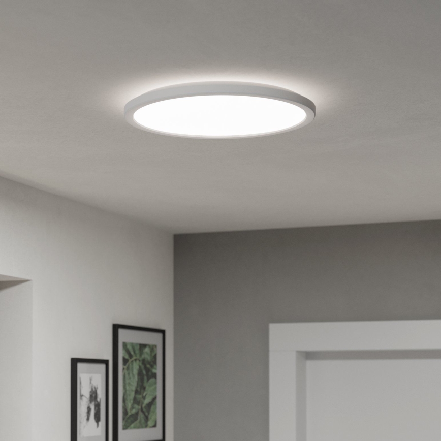 Eglo - Iluminação de teto para casa de banho LED com regulação LED/18,5W/230V 2700-6500K diâmetro 38,9 cm IP44 branco + comando