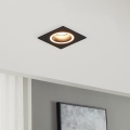 Eglo - Iluminação embutida 1xGU10/35W/230V antracite