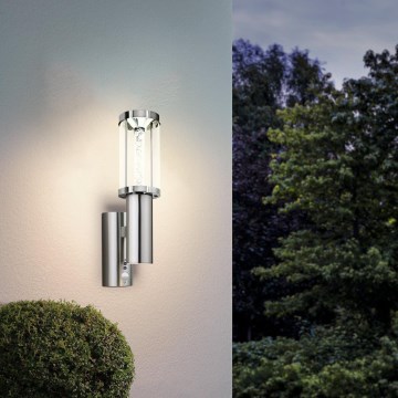 Eglo - Iluminação exterior LED com sensor 1xGU10/3W + LED/3,7W IP44