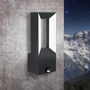 Eglo - Iluminação exterior LED com sensor 2xLED/5W/230V IP44