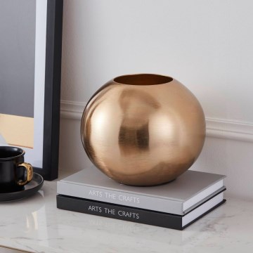 Eglo - Jarra de metal 16,5x18 cm dourado