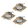 Eglo - KIT 3x Luminárias LED de Embutir PENETO 1xGU10-LED/5W/230V