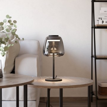 Eglo - Lâmpada de Mesa LED RGBW Dimerizável LED/7,7W/230V 2700-6500K fumê