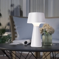 Eglo - Lâmpada de mesa para exterior recarregável LED dimerizável 3W/5V 2200/3000/4000K 2000 mAh IP44 branca