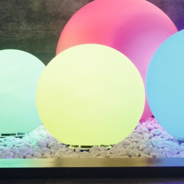 Eglo - Lâmpada exterior LED RGB regulável 1xE27/9W/230V 2700-6500K IP65 Ø390