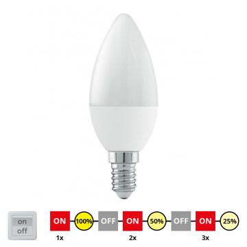 EGLO - Lâmpada fosca LED E14/6W/230V 3000K - STEPDIMMING