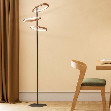 Eglo - LED Candeeiro de pé dimerizável LED/20W/230V 2200-6500K latão