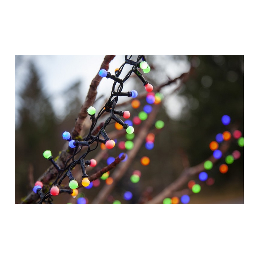 Eglo - Guirlanda de Natal LED para exterior 300 LEDs/8 funções 11m IP44 multicolorido
