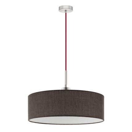 Eglo - LED  Lustre suspenso por cabo TUNJA 1xE27/60W/230V castanho