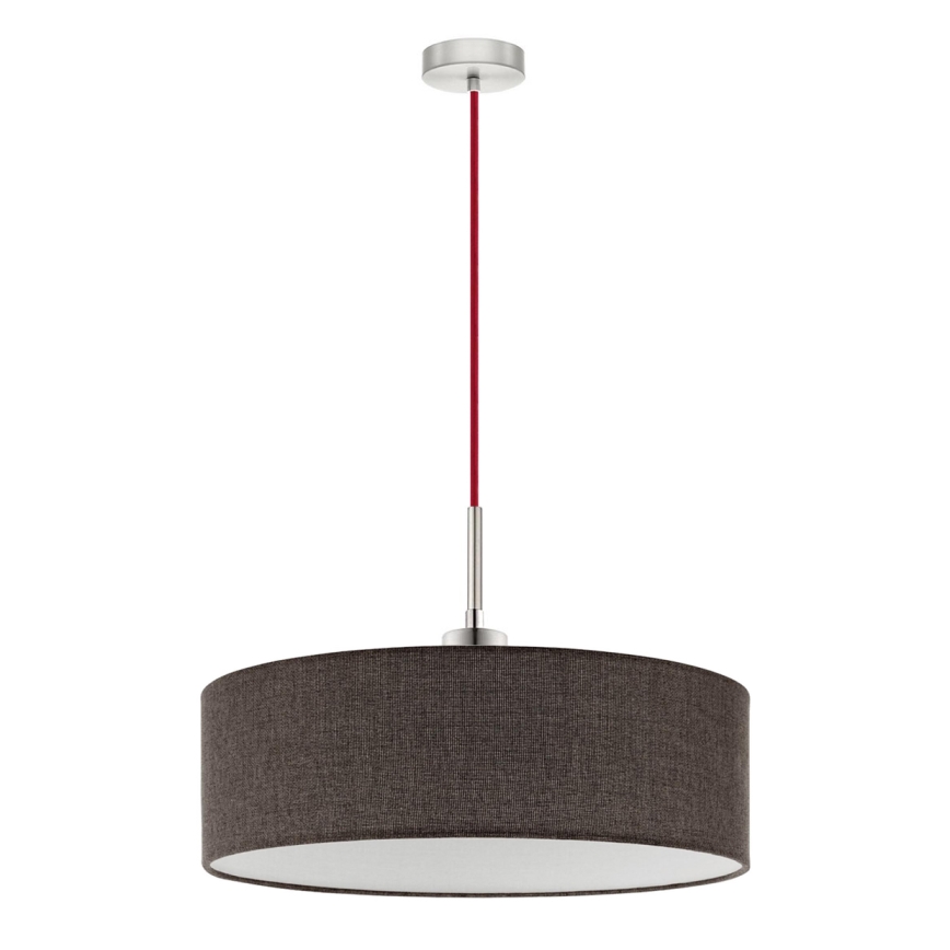Eglo - LED  Lustre suspenso por cabo TUNJA 1xE27/60W/230V castanho