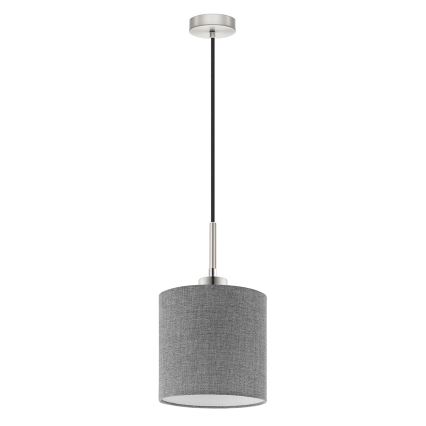Eglo - LED Lustre suspenso por cabo TUNJA 1xE27/60W/230V cinzento