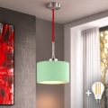 Eglo - LED Lustre suspenso por cabo TUNJA 1xE27/60W/230V Ø 20 cm verde/vermelho