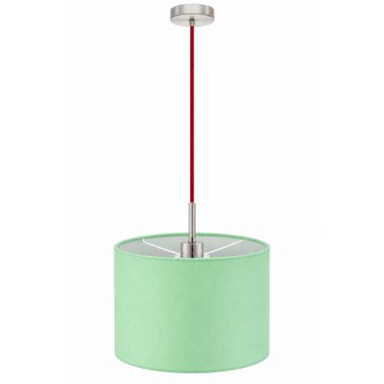 Eglo - LED Lustre suspenso por cabo TUNJA 1xE27/60W/230V Ø 20 cm verde/vermelho