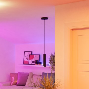 Eglo - LED RGBW Candeeiro suspenso com regulação LED/3,7W/230V 2700-6500K preto