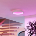 Eglo - LED RGBW Luminária de teto dimerizável LED/19,6W/230V 2700-6500K Ø 35 cm branca