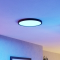 Eglo - LED RGBW regulável candeeiro de tecto para casa de banho LED/17,5W/230V 2700-6500K Ø 38,9 cm IP44 preto