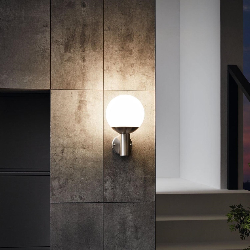 Eglo - Luminária de parede exterior LED dimmerizável NISIA-C 1xE27/9W/230V IP44