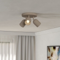 Eglo - Luminária de teto com 3 spots, 3xE14/40W/230V, Ø 25 cm, bege