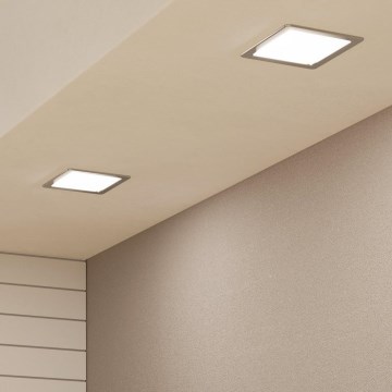 Eglo - Luminária de teto embutida LED/10,5W/230V 16,6x16,6 cm