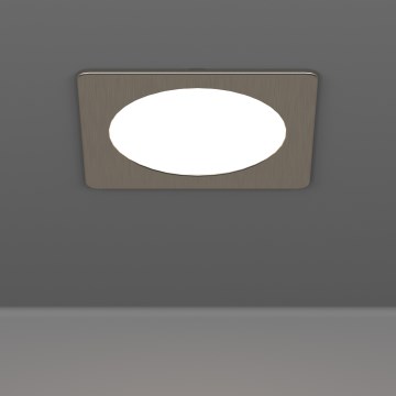 Eglo - Luminária de teto embutida LED 6,3 W, 230 V, 2700/4000/6500 K, 11,9 x 11,9 cm, cromo mate