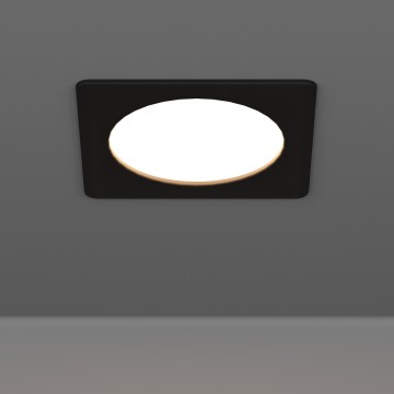 Eglo - Luminária de teto embutida LED/6,3W/230V 2700/4000/6500K 11,9x11,9 cm preta