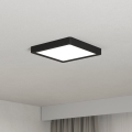 Eglo - Luminária de teto LED/10,5W/230V 2700/4000/6500K 22x22cm preta