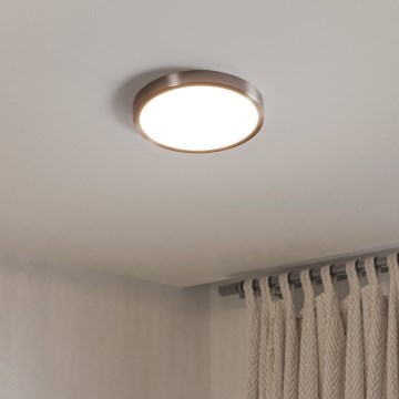 Eglo - Luminária de teto LED/14,2W/230V 2700/4000/6500K Ø 27,8 cm cromado fosco