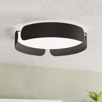 Eglo - Luminária de teto LED/20W/230V Ø 37 cm preta