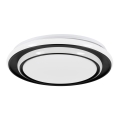 Eglo - Luminária de Teto LED/24W/230V 2700/4000/6500K Ø 40 cm preta