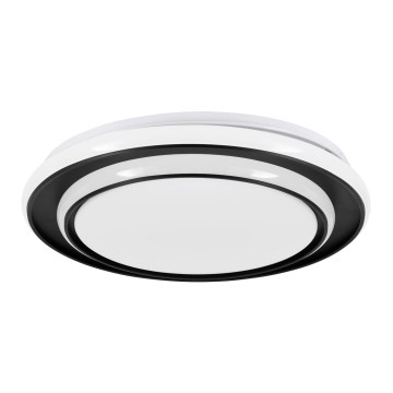 Eglo - Luminária de Teto LED/24W/230V 2700/4000/6500K Ø 40 cm preta