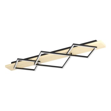 Eglo - Luminária de teto LED 2xLED/13W/230V + LED/16W preto/bege
