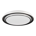 Eglo - Luminária de teto LED/36W/230V 2700/4000/6500K diâmetro 49 cm preta