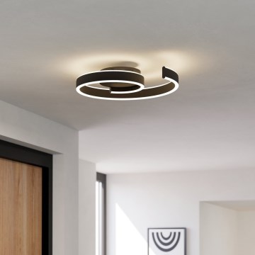 Eglo - Luminária de teto LED dimerizável LED/37W/230V 3000-6500K preta