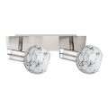 Eglo - Luminária de teto LED MY CHOICE 2xE14/4W/230V cromo mate/branco/preto