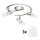 Eglo - Luminária de teto LED MY CHOICE 3xE14/4W/230V cromo mate/branco